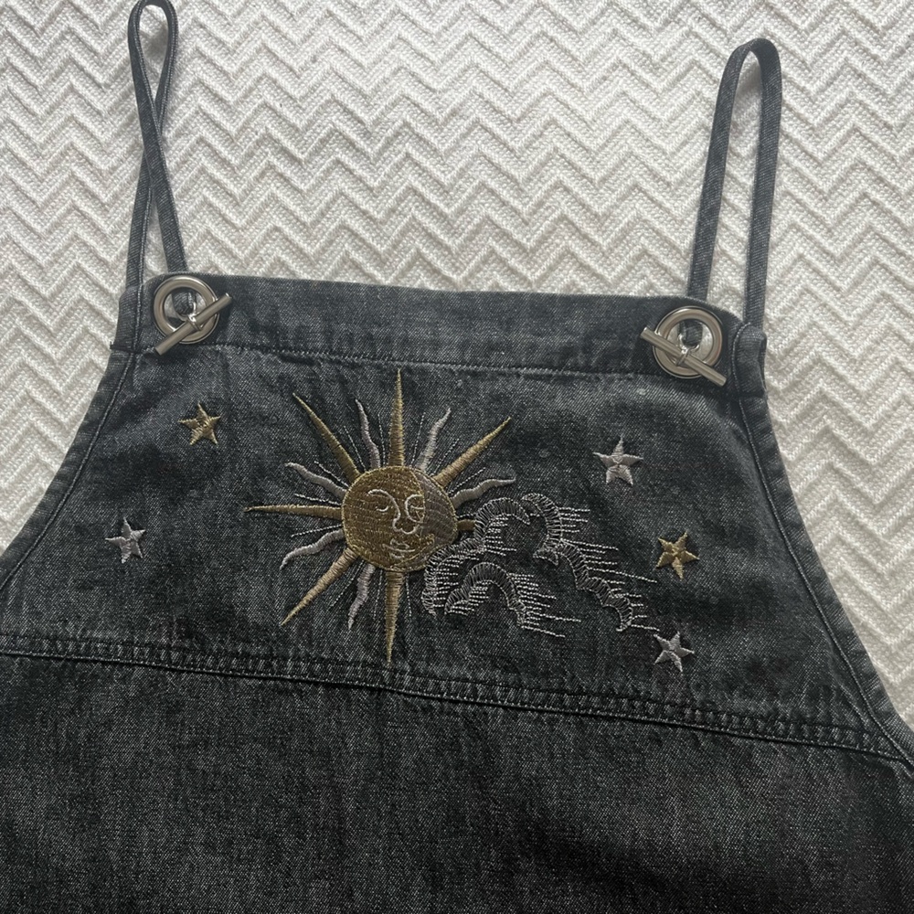 Quacker Factory Denim Overall Dress - Picture 4 of 13